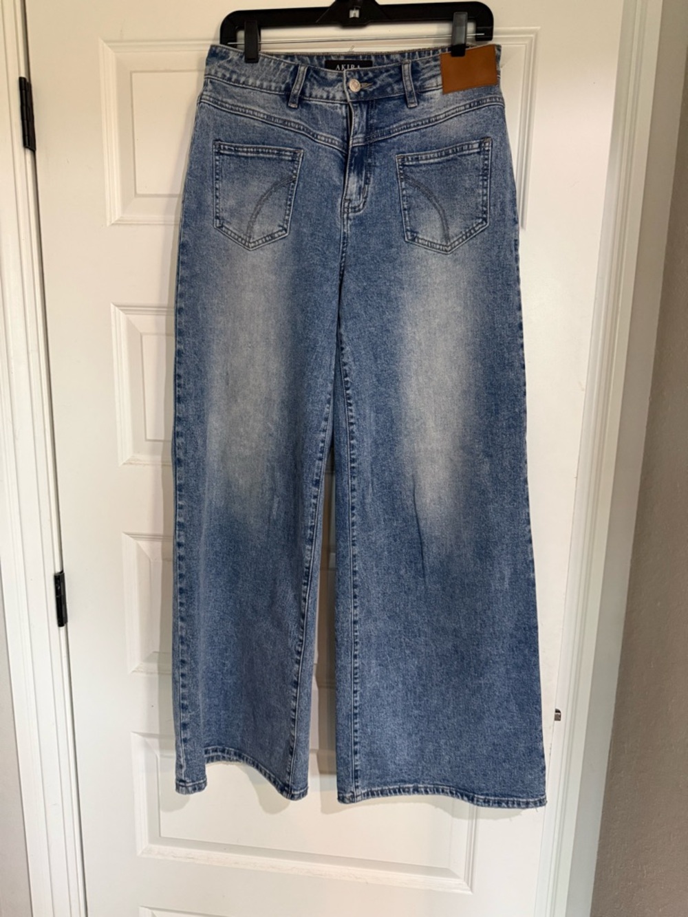 AKIRA Light Blue Wide Leg Denim Jeans